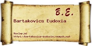 Bartakovics Eudoxia névjegykártya
